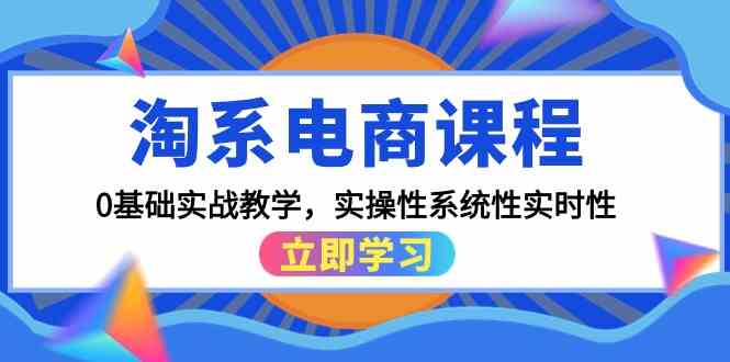 淘系电商课程，0基础实战教学，实操性系统性实时性（15节课）-北向