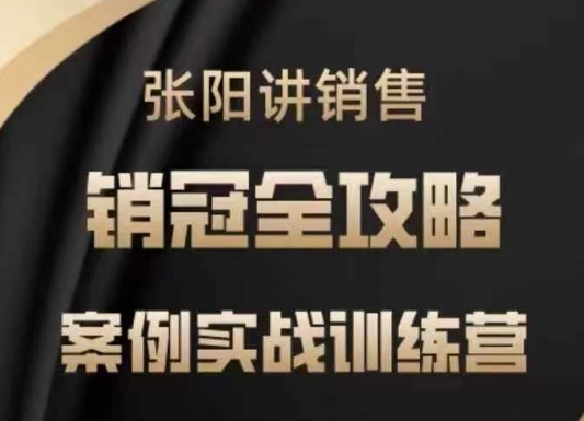 张阳讲销售实战训练营，​案例实战训练，销冠全攻略-北向