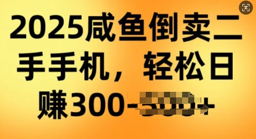 2025闲鱼倒卖二手手机，高客单，高利润，轻松日入3张-北向