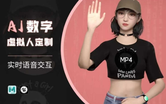 Ai数字人虚拟(智能体)实时语音交互特训营，​自行定制超写实角色AI数字人交互技术-北向